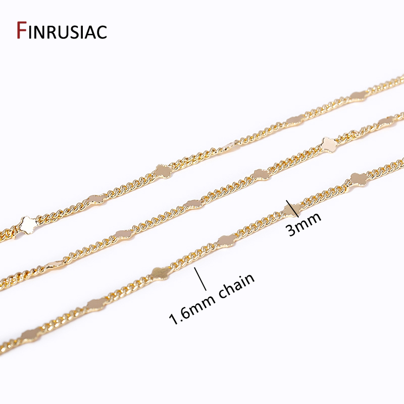 14K Gold Plated Brass Sequins  - Chain Roll Cable reseña y precio