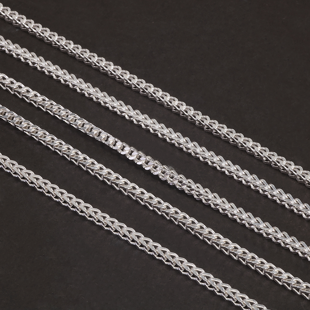 2mm 925 Sterling Silver Franco - Lobster Clasp Silver reseña y precio