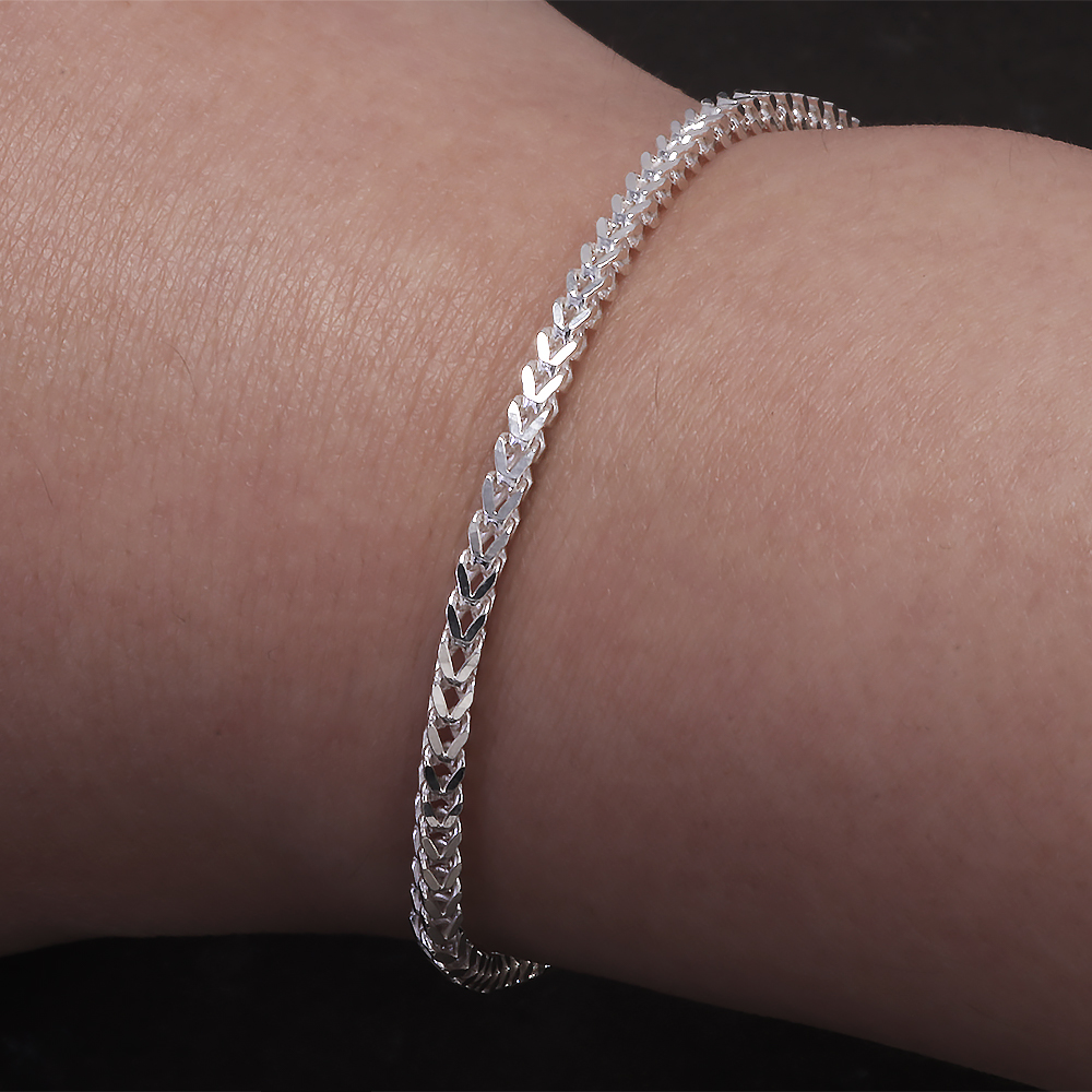 2mm 925 Sterling Silver Franco - Lobster Clasp Silver reseña y precio