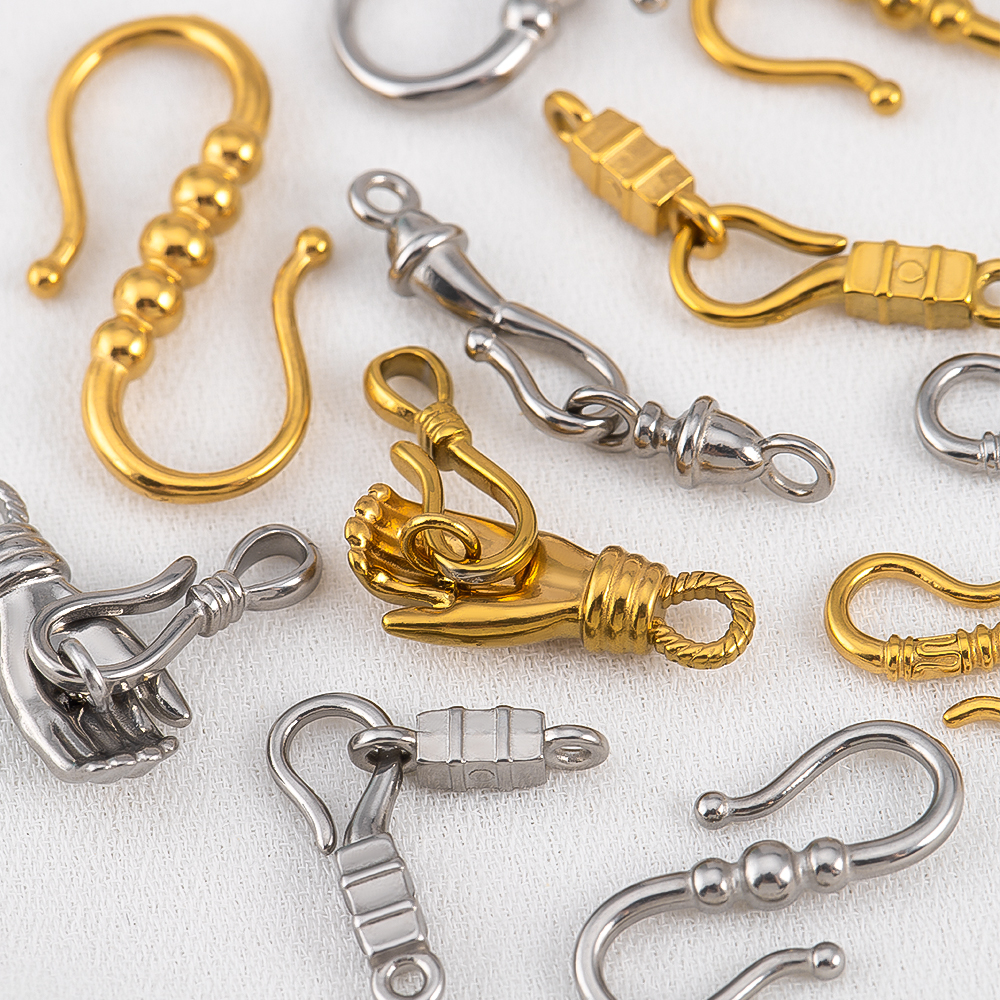 2pcs Stainless Steel Gold Plat - Lobster Clasp Silver reseña y precio