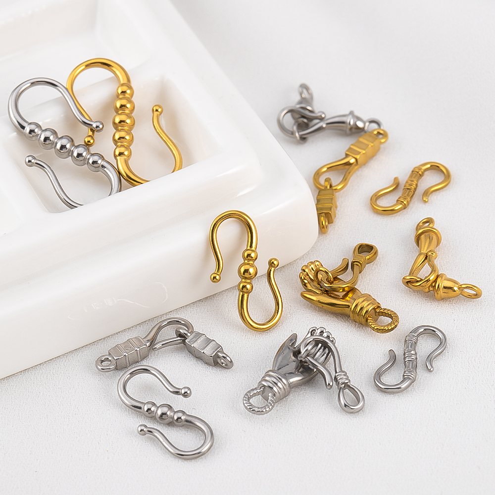 2pcs Stainless Steel Gold Plat - Lobster Clasp Silver reseña y precio