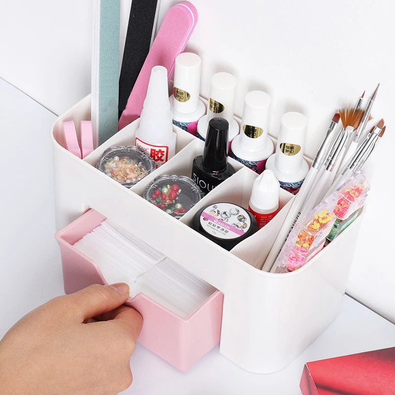 Nail Art Organizer Desktop Dra - Jewelry Making Organizer Box reseña y precio