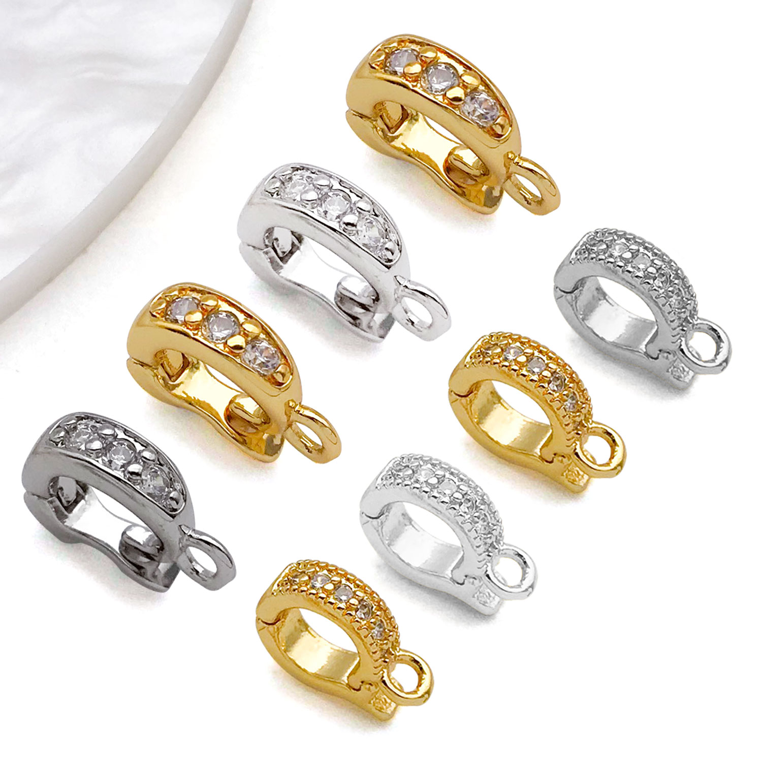 5pcs 18K Real Gold Plated Bras - Jewelry Making Charms reseña y precio