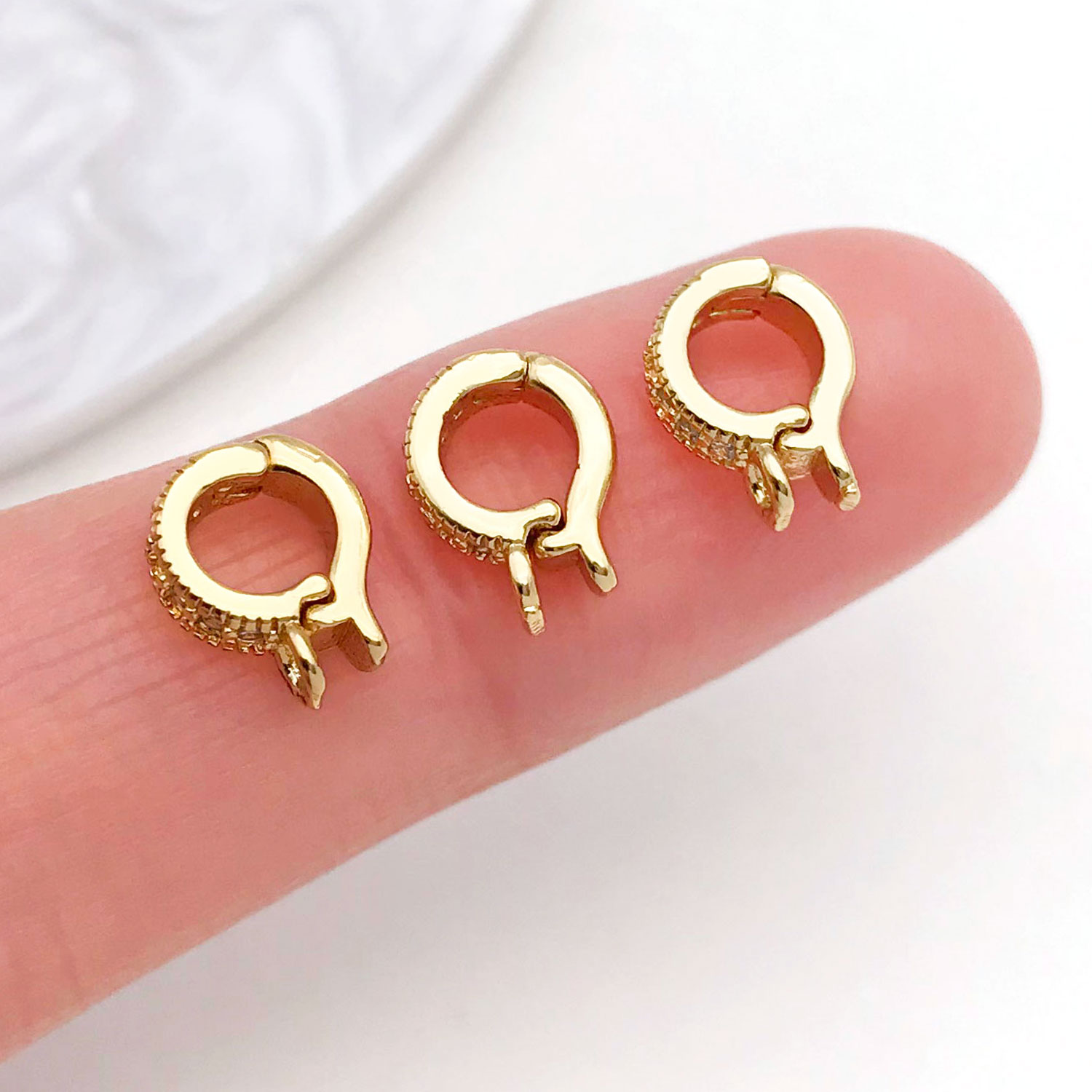 5pcs 18K Real Gold Plated Bras - Jewelry Making Charms reseña y precio