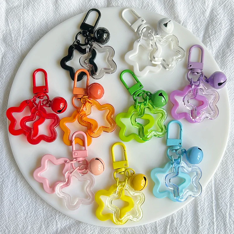 Acrylic Stars Bell Pendant Key - Jewelry Making Charms reseña y precio