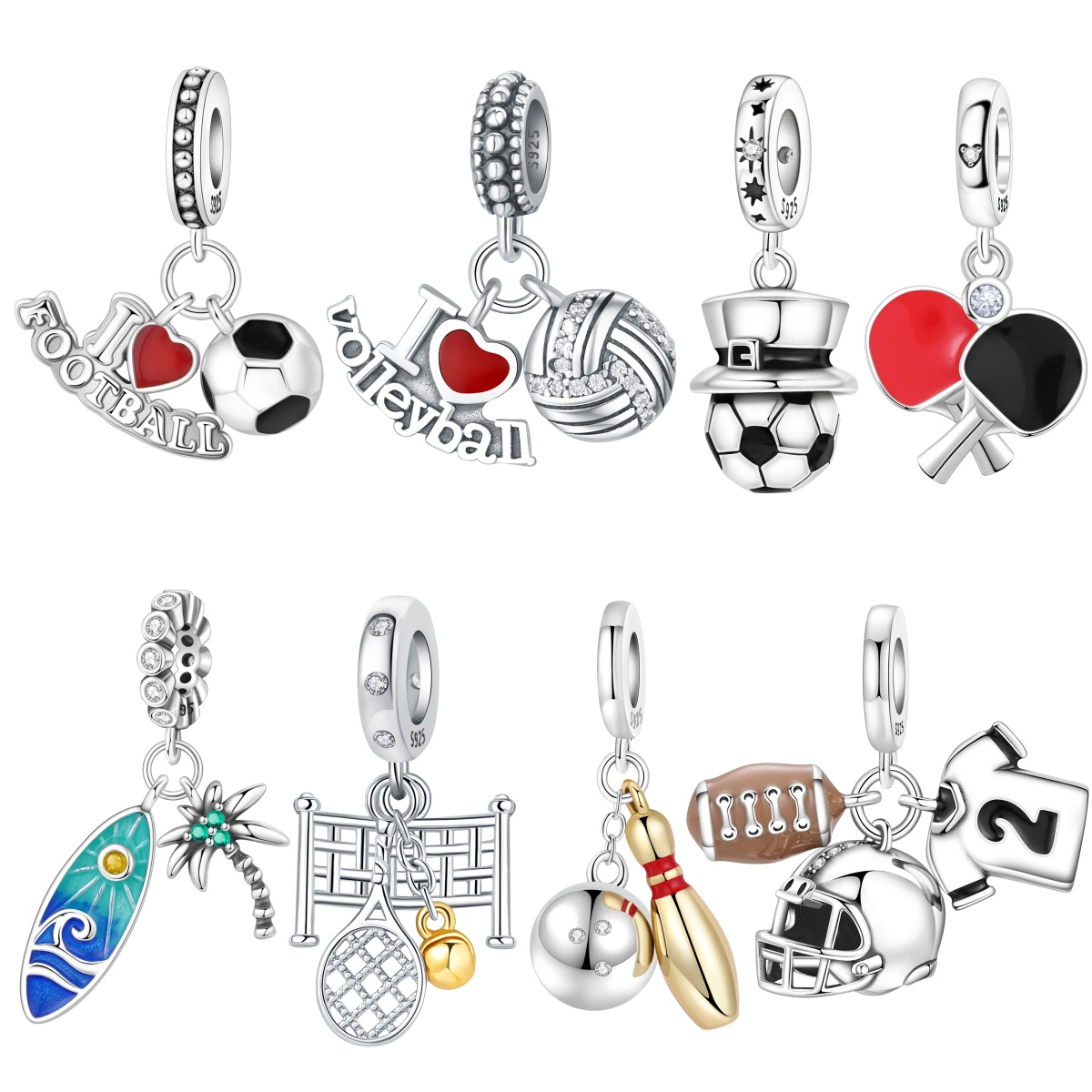 MISEFF S925 Sterling Silver Ch - Jewelry Making Table reseña y precio