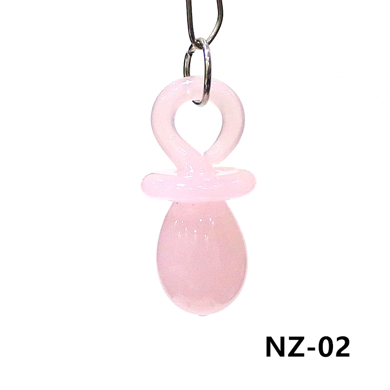 1PC Mini Glass Pacifier Charm  - Jewelry Making 3 Year Old reseña y precio