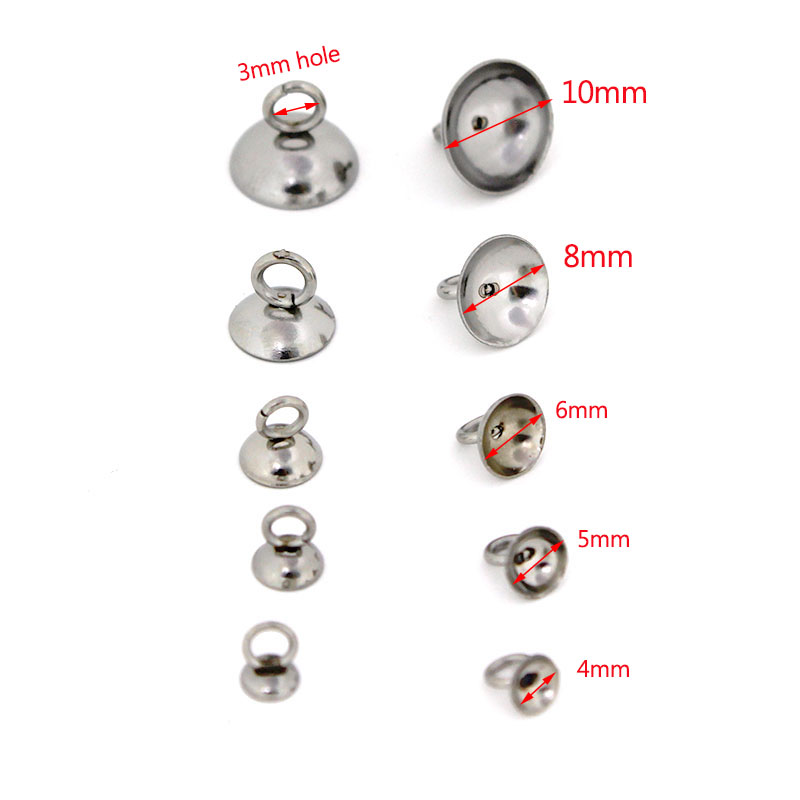 20Pcs 4/5/6/8/10mm Stainless S - Jewelry Making Charms reseña y precio