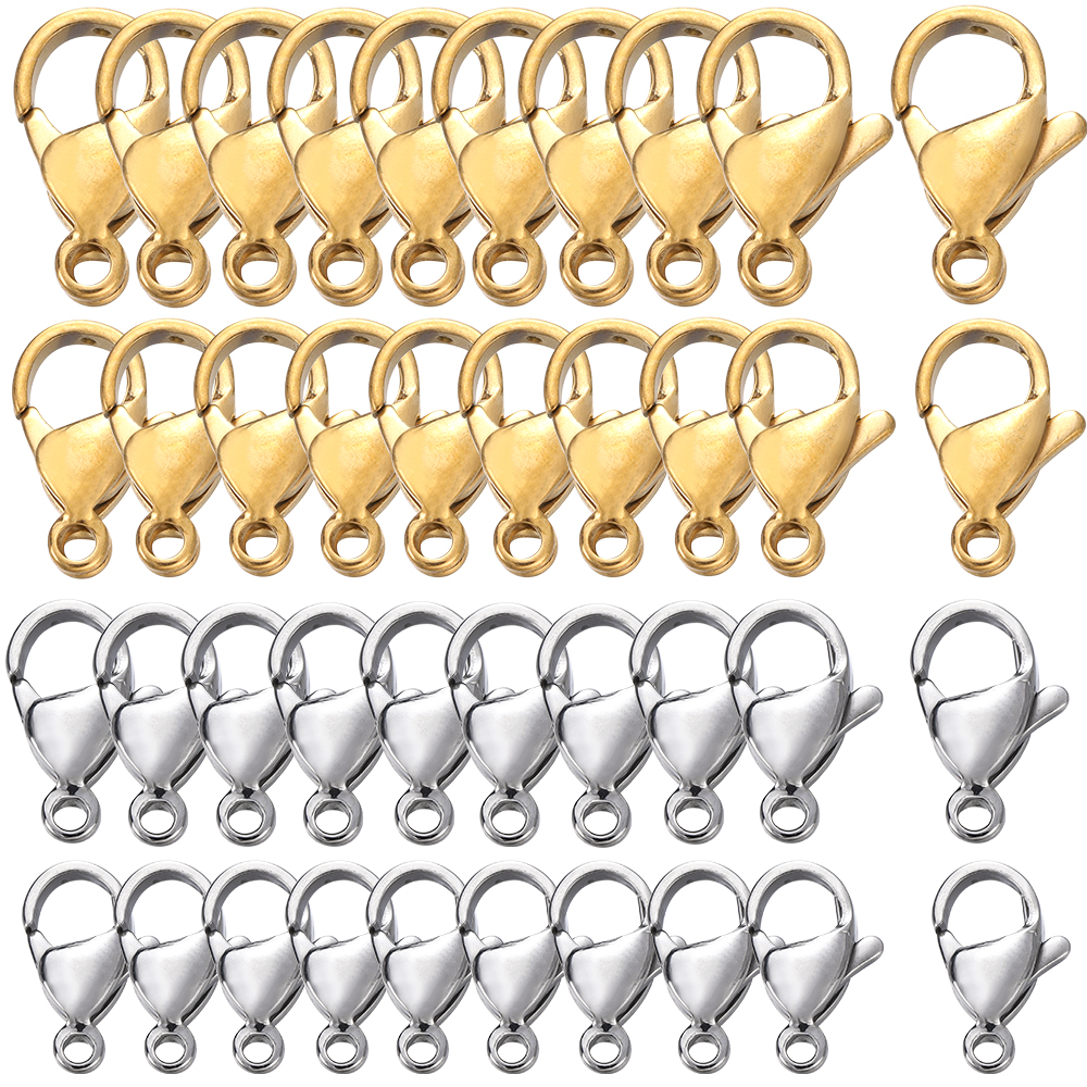 10/20Pcs Stainless Steel Lobst - Lobster Clasp Silver reseña y precio