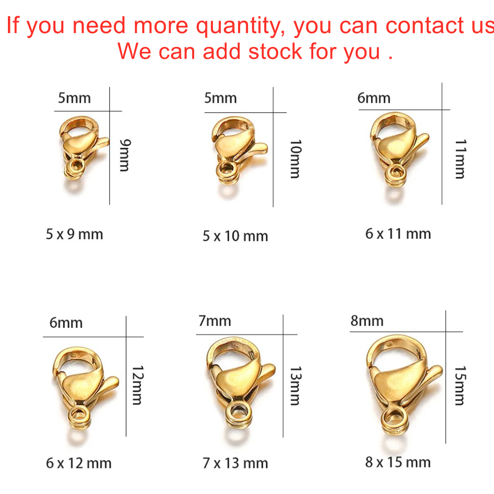 10/20Pcs Stainless Steel Lobst - Lobster Clasp Silver reseña y precio